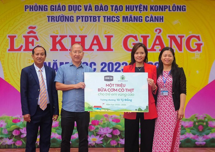 CHIN-SU tài trợ “Một triệu bữa cơm có thịt” cho trẻ vùng cao - Ảnh 2. CHIN-SU tài trợ “Một triệu bữa cơm có thịt” cho trẻ vùng cao - Ảnh 2.