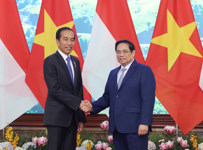 Thủ tướng Phạm Minh Chính vui mừng gặp lại Tổng thống Indonesia- Ảnh 4. Thủ tướng Phạm Minh Chính vui mừng gặp lại Tổng thống Indonesia- Ảnh 4.