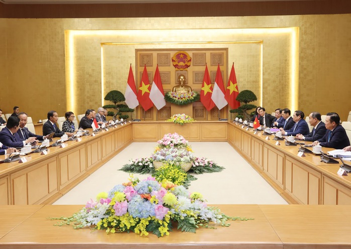 Thủ tướng Phạm Minh Chính vui mừng gặp lại Tổng thống Indonesia- Ảnh 3. Thủ tướng Phạm Minh Chính vui mừng gặp lại Tổng thống Indonesia- Ảnh 3.