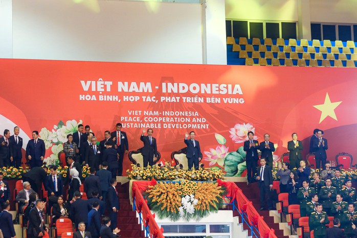 Chủ tịch nước và Tổng thống Indonesia xem biểu diễn võ thuật- Ảnh 3. Chủ tịch nước và Tổng thống Indonesia xem biểu diễn võ thuật- Ảnh 3.