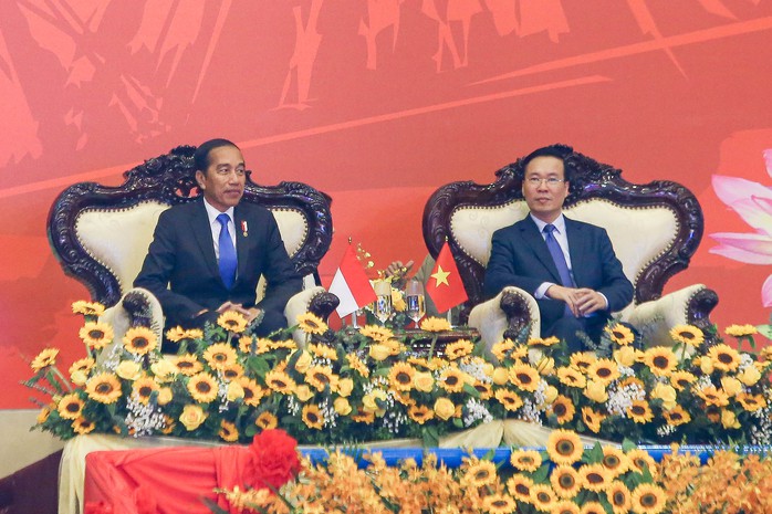 Chủ tịch nước và Tổng thống Indonesia xem biểu diễn võ thuật- Ảnh 6. Chủ tịch nước và Tổng thống Indonesia xem biểu diễn võ thuật- Ảnh 6.