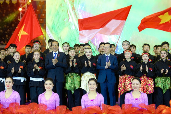 Chủ tịch nước và Tổng thống Indonesia xem biểu diễn võ thuật- Ảnh 20. Chủ tịch nước và Tổng thống Indonesia xem biểu diễn võ thuật- Ảnh 20.