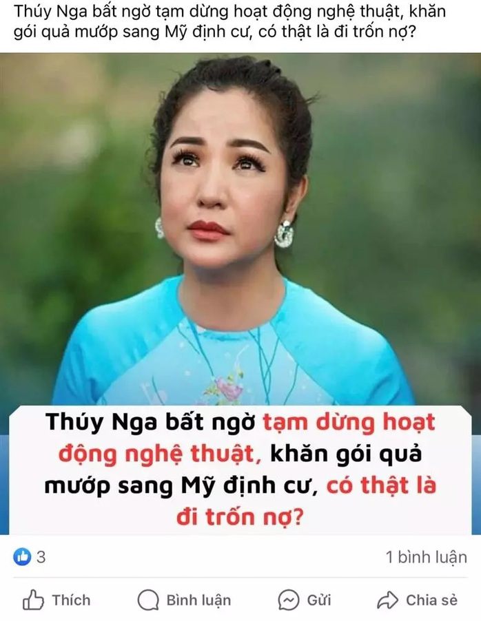 Thúy Nga bật cười trước tin đồn sang Mỹ trốn nợ- Ảnh 1. Thúy Nga bật cười trước tin đồn sang Mỹ trốn nợ- Ảnh 1.