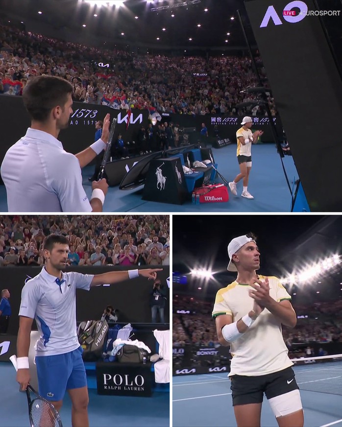 Giải Úc mở rộng 2024: Djokovic thắng chật vật tay vợt 18 tuổi- Ảnh 2. Giải Úc mở rộng 2024: Djokovic thắng chật vật tay vợt 18 tuổi- Ảnh 2.