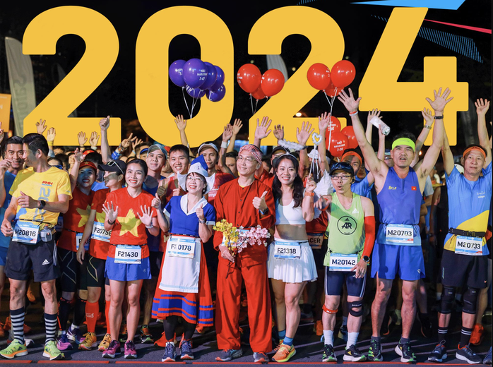 11.000 người chạy khai xuân tại HCMC Marathon 2024- Ảnh 4. 11.000 người chạy khai xuân tại HCMC Marathon 2024- Ảnh 4.