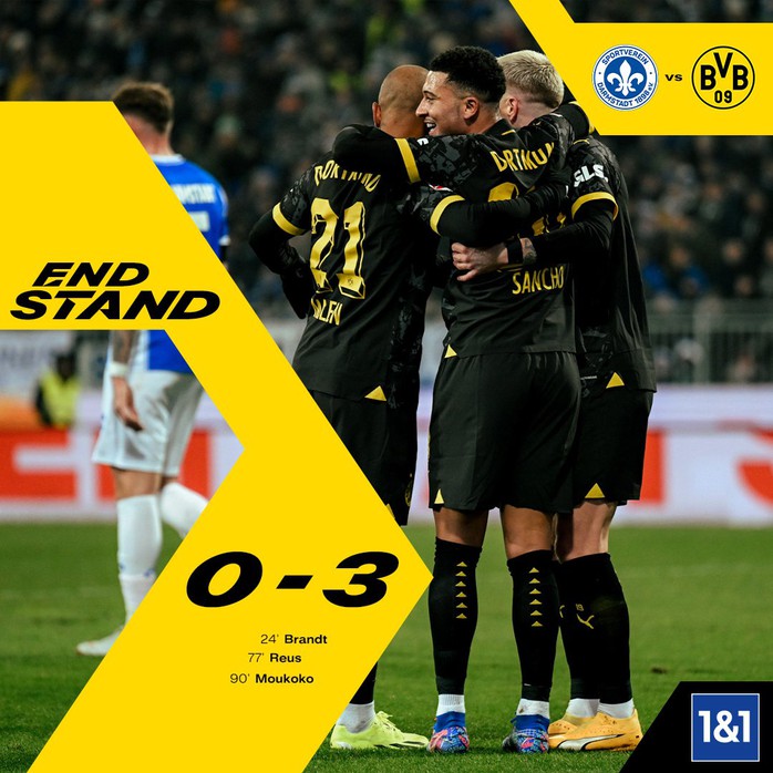 Sancho tái xuất, Borussia Dortmund vượt qua tân binh Darmstadt- Ảnh 5. Sancho tái xuất, Borussia Dortmund vượt qua tân binh Darmstadt- Ảnh 5.