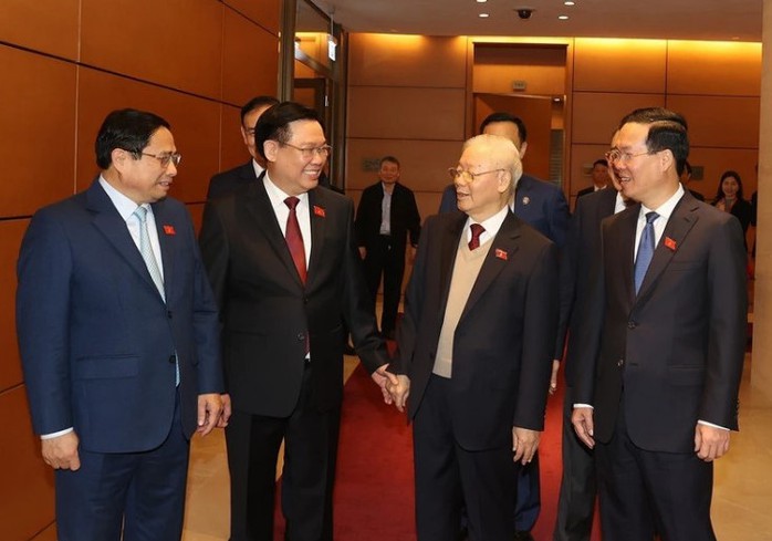 Cận cảnh Tổng Bí thư Nguyễn Phú Trọng dự kỳ họp bất thường của Quốc hội- Ảnh 4. Cận cảnh Tổng Bí thư Nguyễn Phú Trọng dự kỳ họp bất thường của Quốc hội- Ảnh 4.