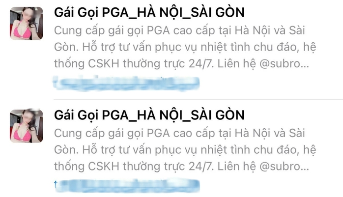 Lập nhóm "Gái gọi PGA Hà Nội-Sài Gòn" trên mạng xã hội để lừa đảo- Ảnh 2. Lập nhóm "Gái gọi PGA Hà Nội-Sài Gòn" trên mạng xã hội để lừa đảo- Ảnh 2.