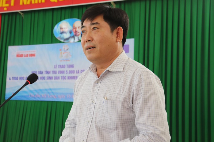 Chương trình ý nghĩa của Báo Người Lao Động tiếp tục đến với Trà Vinh- Ảnh 1. Chương trình ý nghĩa của Báo Người Lao Động tiếp tục đến với Trà Vinh- Ảnh 1.