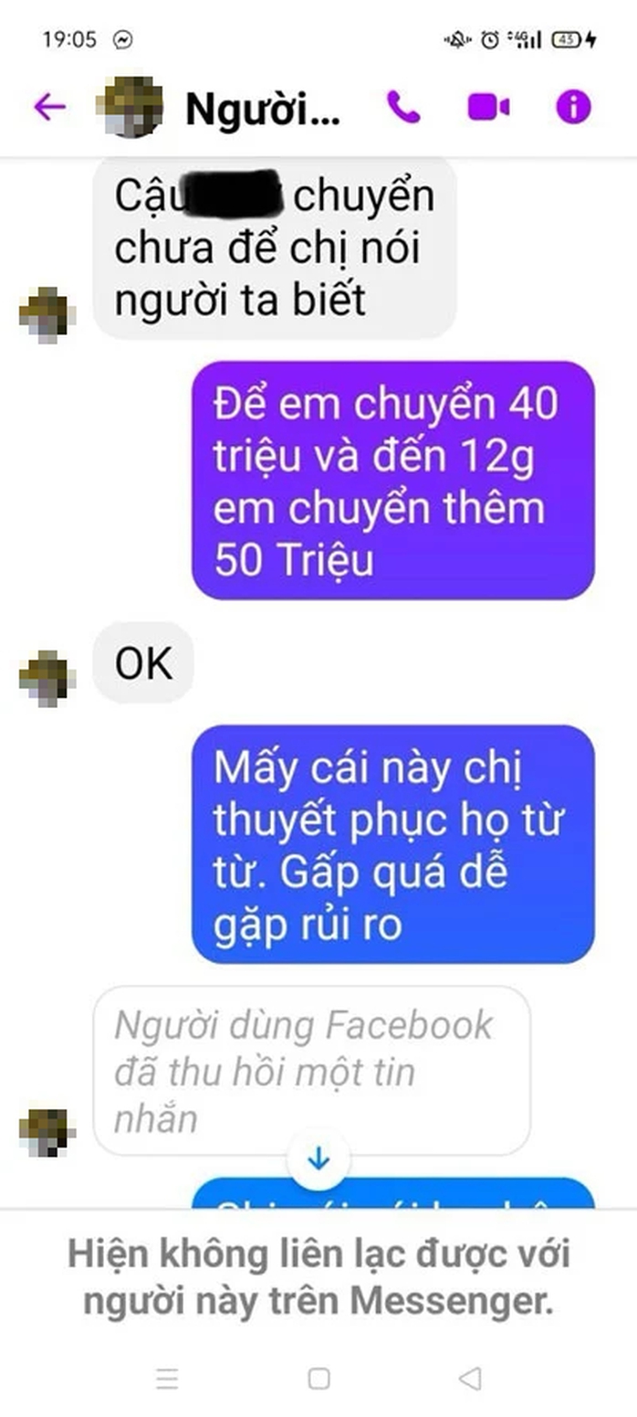 Đủ kiểu giăng bẫy lừa đảo tài chính: Xâm nhập nhóm kín,
tạo tình huống khẩn
- Ảnh 3. Đủ kiểu giăng bẫy lừa đảo tài chính: Xâm nhập nhóm kín,
tạo tình huống khẩn
- Ảnh 3.