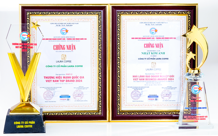 Nhật Kim Anh cùng Laura Coffee nhận vinh danh tại Thương hiệu mạnh Quốc gia 2024- Ảnh 2.