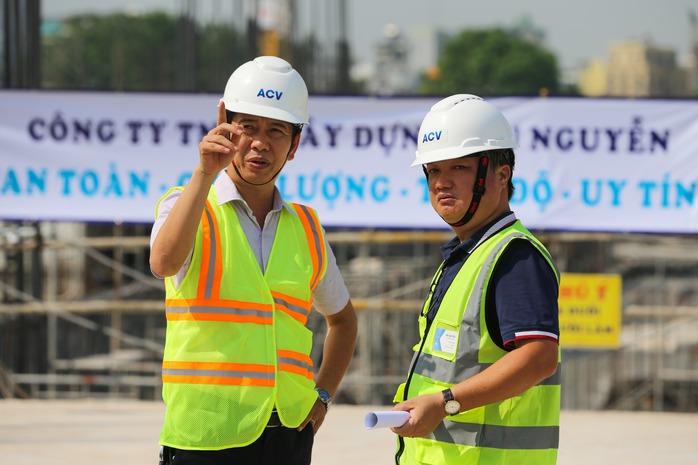 Cận cảnh nhà ga T3 Tân Sơn Nhất đang dần thành hình- Ảnh 7. Cận cảnh nhà ga T3 Tân Sơn Nhất đang dần thành hình- Ảnh 7.
