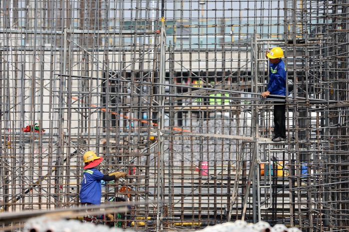 Cận cảnh nhà ga T3 Tân Sơn Nhất đang dần thành hình- Ảnh 3. Cận cảnh nhà ga T3 Tân Sơn Nhất đang dần thành hình- Ảnh 3.