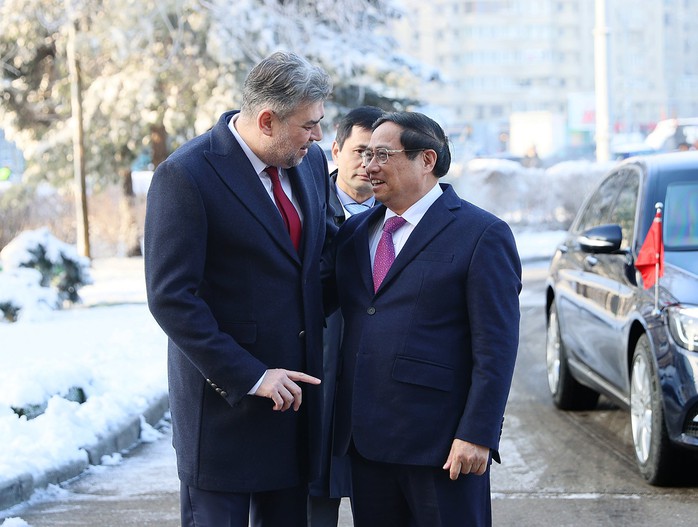 Lễ đón Thủ tướng Phạm Minh Chính thăm chính thức Romania- Ảnh 3. Lễ đón Thủ tướng Phạm Minh Chính thăm chính thức Romania- Ảnh 3.