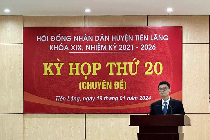 Huyện Tiên Lãng có tân chủ tịch sau khi người tiền nhiệm nhận nhiều phiếu tín nhiệm thấp- Ảnh 2. Huyện Tiên Lãng có tân chủ tịch sau khi người tiền nhiệm nhận nhiều phiếu tín nhiệm thấp- Ảnh 2.
