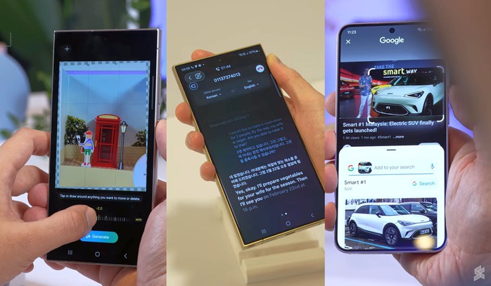Những tính năng AI mới trên thiết bị di động Galaxy 2024: chỉnh sửa hình ảnh, phiên dịch, khoanh tròn tìm kiếm... Ảnh: Soyacincau. Internet Những tính năng AI mới trên thiết bị di động Galaxy 2024: chỉnh sửa hình ảnh, phiên dịch, khoanh tròn tìm kiếm... Ảnh: Soyacincau. Internet