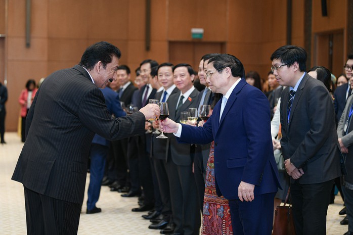 Thủ tướng Phạm Minh Chính và Phu nhân gặp mặt Đoàn Ngoại giao nhân Tết cổ truyền- Ảnh 10. Thủ tướng Phạm Minh Chính và Phu nhân gặp mặt Đoàn Ngoại giao nhân Tết cổ truyền- Ảnh 10.
