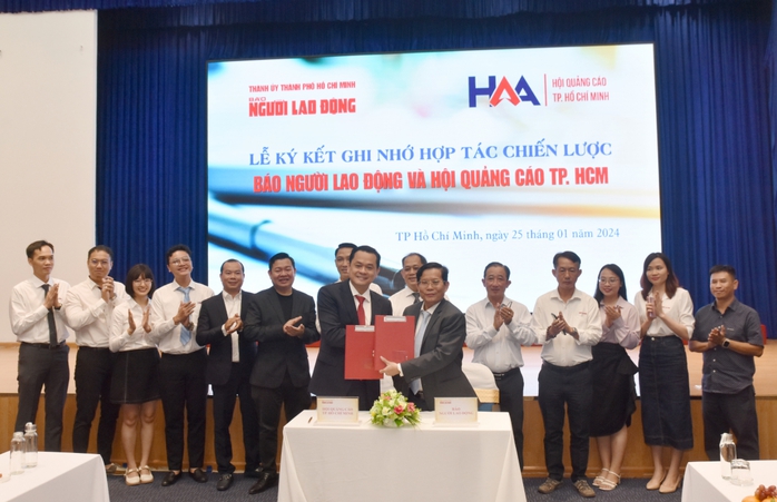 Báo Người Lao Động và Hội Quảng cáo TP HCM ký kết hợp tácẢnh: Tấn Thạnh Báo Người Lao Động và Hội Quảng cáo TP HCM ký kết hợp tácẢnh: Tấn Thạnh
