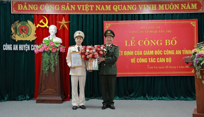 Công an Quảng Trị công bố các quyết định về công tác cán bộ- Ảnh 4.