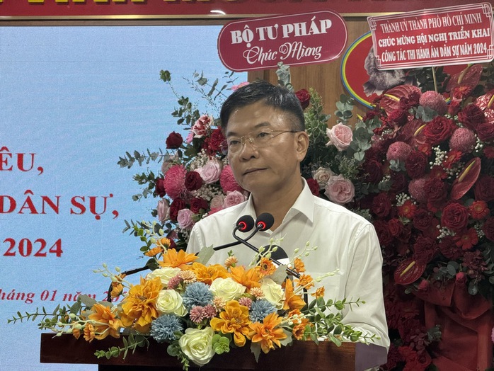 Bộ trưởng Bộ Tư pháp: Cục THADS TP HCM đóng góp tích cực cho hệ thống- Ảnh 2. Bộ trưởng Bộ Tư pháp: Cục THADS TP HCM đóng góp tích cực cho hệ thống- Ảnh 2.