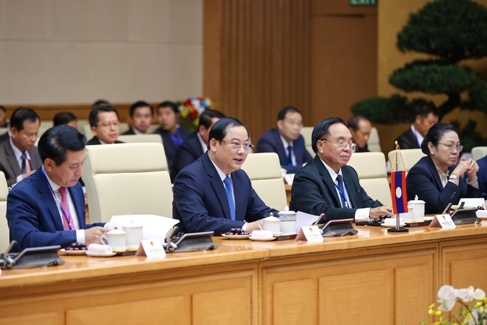 Thủ tướng Phạm Minh Chính và Thủ tướng Lào đồng chủ trì Kỳ họp Ủy ban liên Chính phủ Việt Nam-Lào- Ảnh 5. Thủ tướng Phạm Minh Chính và Thủ tướng Lào đồng chủ trì Kỳ họp Ủy ban liên Chính phủ Việt Nam-Lào- Ảnh 5.