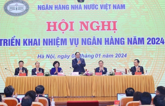 Thủ tướng dự Hội nghị triển khai nhiệm vụ ngành ngân hàng năm 2024- Ảnh 3. Thủ tướng dự Hội nghị triển khai nhiệm vụ ngành ngân hàng năm 2024- Ảnh 3.