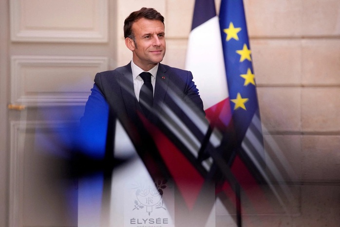 Tổng thống Pháp Emmanuel Macron nhiều lần đề cập đến việc điều quân đến Ukraine. Ảnh: Reuters