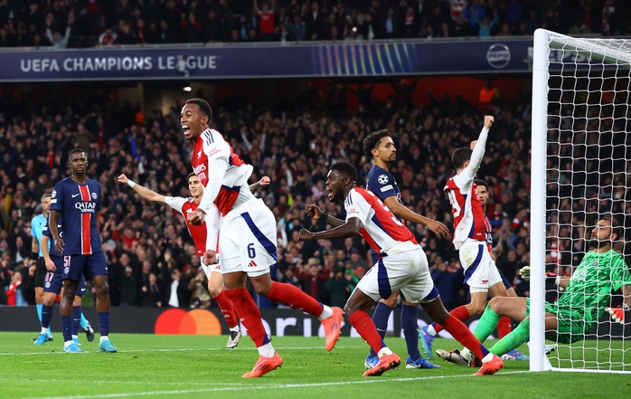 Thủ quân Saka lập công, Arsenal hạ gục PSG ở Champions League- Ảnh 4. Thủ quân Saka lập công, Arsenal hạ gục PSG ở Champions League- Ảnh 4.