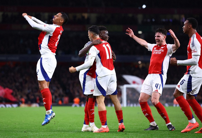 Thủ quân Saka lập công, Arsenal hạ gục PSG ở Champions League- Ảnh 5. Thủ quân Saka lập công, Arsenal hạ gục PSG ở Champions League- Ảnh 5.