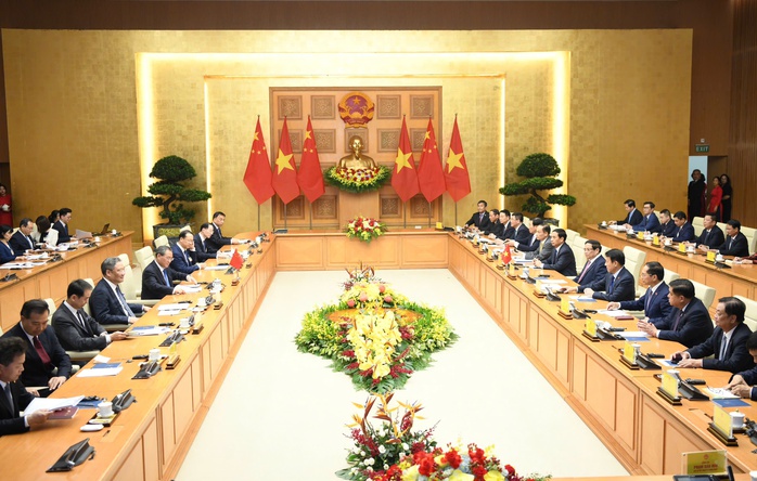 Thủ tướng Phạm Minh Chính hội đàm với Thủ tướng Trung Quốc Lý Cường- Ảnh 2. Thủ tướng Phạm Minh Chính hội đàm với Thủ tướng Trung Quốc Lý Cường- Ảnh 2.