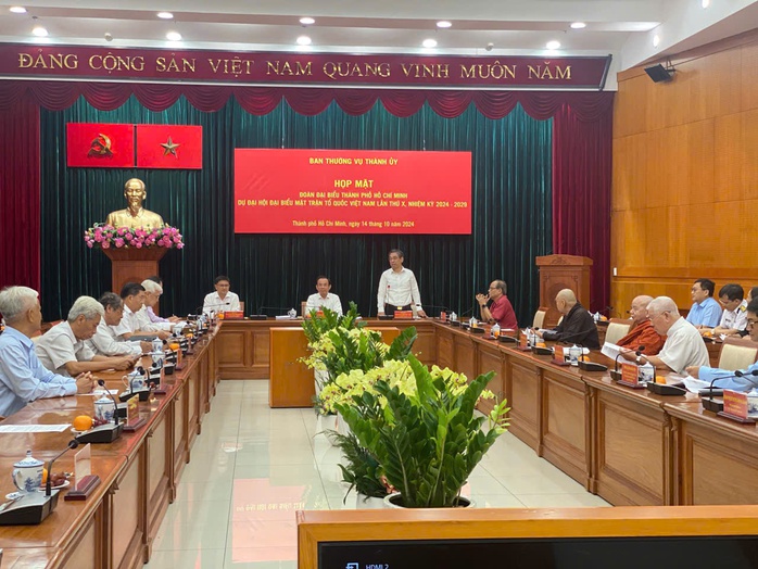 Bí thư Thành ủy TP HCM gửi gắm niềm tin vào đại biểu dự Đại hội MTTQ Việt Nam- Ảnh 1. Bí thư Thành ủy TP HCM gửi gắm niềm tin vào đại biểu dự Đại hội MTTQ Việt Nam- Ảnh 1.