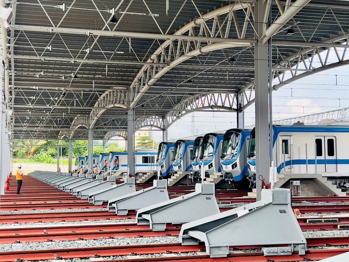 Tuyến metro số 1 dự kiến khai thác thương mại trong năm nay. Ảnh: BAN QUẢN LÝ ĐƯỜNG SẮT ĐÔ THỊ TP HCM Tuyến metro số 1 dự kiến khai thác thương mại trong năm nay. Ảnh: BAN QUẢN LÝ ĐƯỜNG SẮT ĐÔ THỊ TP HCM