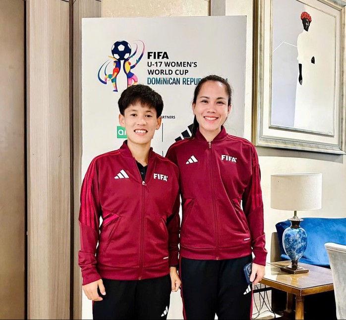 2 trọng tài nữ Việt Nam điều hành World Cup U17 nữ 2024- Ảnh 1. 2 trọng tài nữ Việt Nam điều hành World Cup U17 nữ 2024- Ảnh 1.