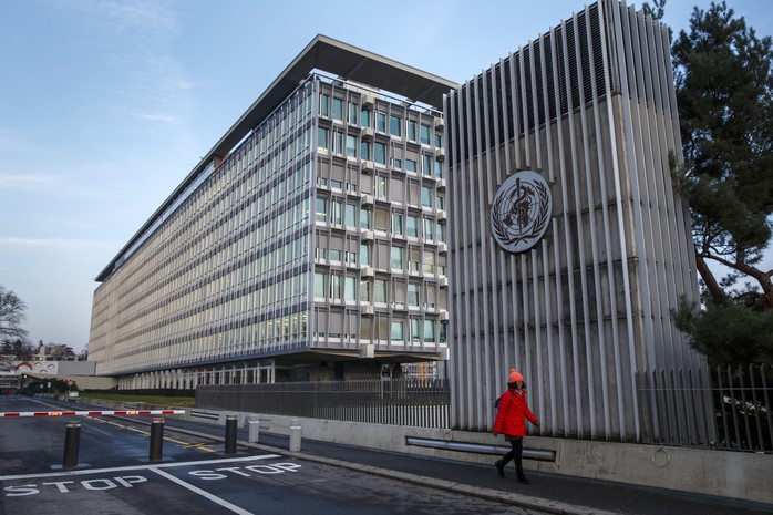 Trụ sở của Tổ chức Y tế thế giới (WHO) tại TP Geneva - Thụy Sĩ Ảnh: EPA Trụ sở của Tổ chức Y tế thế giới (WHO) tại TP Geneva - Thụy Sĩ Ảnh: EPA