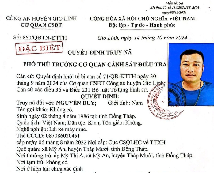 Truy nã đặc biệt đối tượng giao cấu với trẻ em- Ảnh 1. Truy nã đặc biệt đối tượng giao cấu với trẻ em- Ảnh 1.