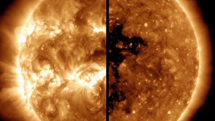 NASA: Mặt Trời đang "rùng mình" đảo ngược cực từ- Ảnh 1. NASA: Mặt Trời đang "rùng mình" đảo ngược cực từ- Ảnh 1.