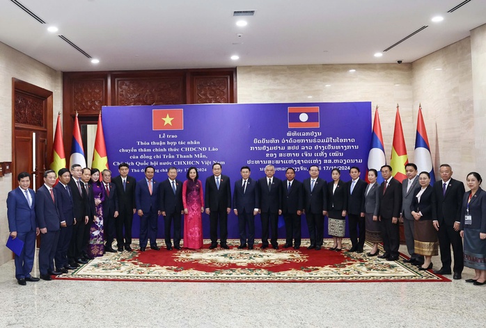 Chủ tịch Quốc hội Trần Thanh Mẫn hội đàm với Chủ tịch Quốc hội Lào- Ảnh 6. Chủ tịch Quốc hội Trần Thanh Mẫn hội đàm với Chủ tịch Quốc hội Lào- Ảnh 6.