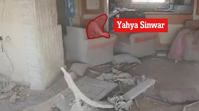 Lan truyền video khoảnh khắc cuối đời của thủ lĩnh Hamas- Ảnh 1. Lan truyền video khoảnh khắc cuối đời của thủ lĩnh Hamas- Ảnh 1.