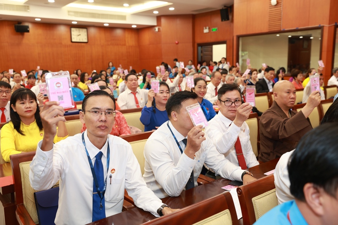 Đại hội đại biểu MTTQ TP HCM lần thứ XII quyết định nhiều nội dung quan trọng- Ảnh 2. Đại hội đại biểu MTTQ TP HCM lần thứ XII quyết định nhiều nội dung quan trọng- Ảnh 2.
