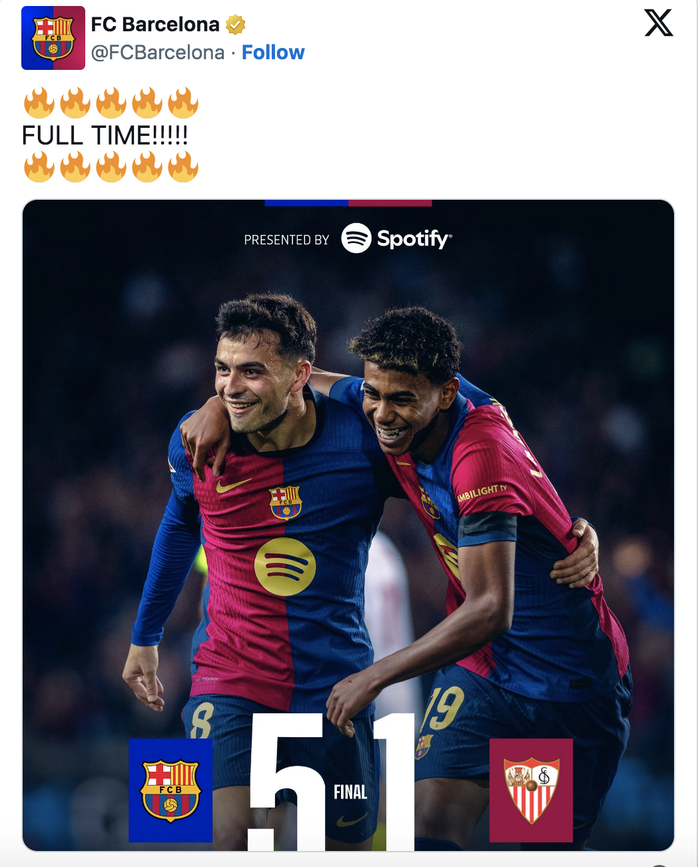Barcelona "hủy diệt" Sevilla, hâm nóng Siêu kinh điển - Ảnh 2. Barcelona "hủy diệt" Sevilla, hâm nóng Siêu kinh điển - Ảnh 2.