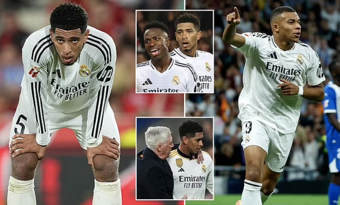 Bellingham "mất tích" tại Real Madrid: Lỗi do... Mbappe?- Ảnh 1. Bellingham "mất tích" tại Real Madrid: Lỗi do... Mbappe?- Ảnh 1.