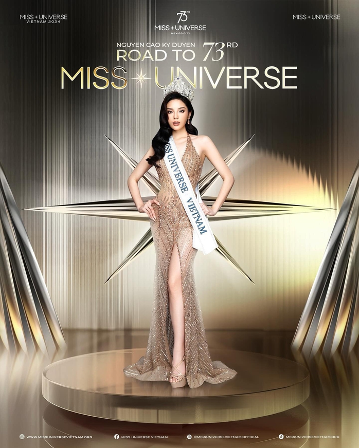 Hoa hậu Nguyễn Cao Kỳ Duyên chính thức tham dự "Miss Universe 2024"- Ảnh 1. Hoa hậu Nguyễn Cao Kỳ Duyên chính thức tham dự "Miss Universe 2024"- Ảnh 1.