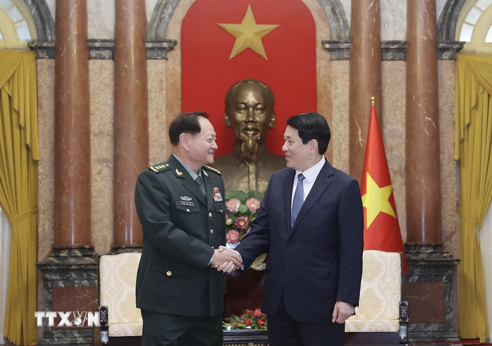 Chủ tịch nước Lương Cường tiếp Phó Chủ tịch Quân ủy Trung ương Trung Quốc- Ảnh 1. Chủ tịch nước Lương Cường tiếp Phó Chủ tịch Quân ủy Trung ương Trung Quốc- Ảnh 1.