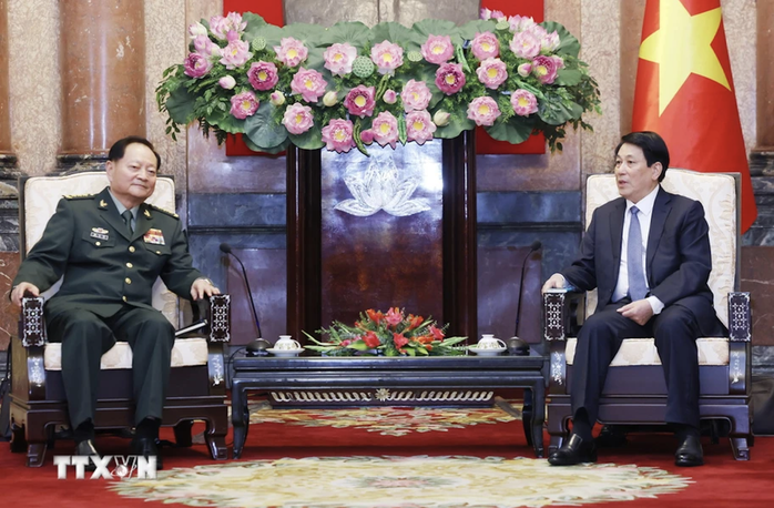 Chủ tịch nước Lương Cường tiếp Phó Chủ tịch Quân ủy Trung ương Trung Quốc- Ảnh 5. Chủ tịch nước Lương Cường tiếp Phó Chủ tịch Quân ủy Trung ương Trung Quốc- Ảnh 5.