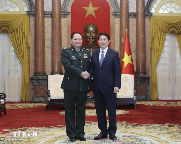 Chủ tịch nước Lương Cường tiếp Phó Chủ tịch Quân ủy Trung ương Trung Quốc- Ảnh 3. Chủ tịch nước Lương Cường tiếp Phó Chủ tịch Quân ủy Trung ương Trung Quốc- Ảnh 3.