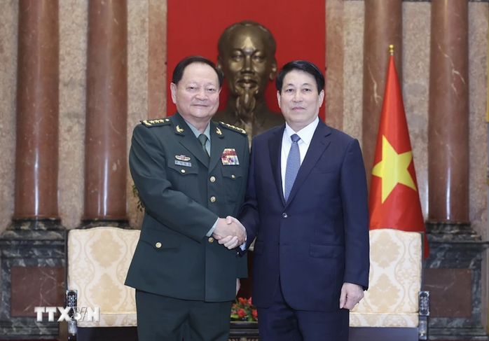 Chủ tịch nước Lương Cường tiếp Phó Chủ tịch Quân ủy Trung ương Trung Quốc- Ảnh 2. Chủ tịch nước Lương Cường tiếp Phó Chủ tịch Quân ủy Trung ương Trung Quốc- Ảnh 2.