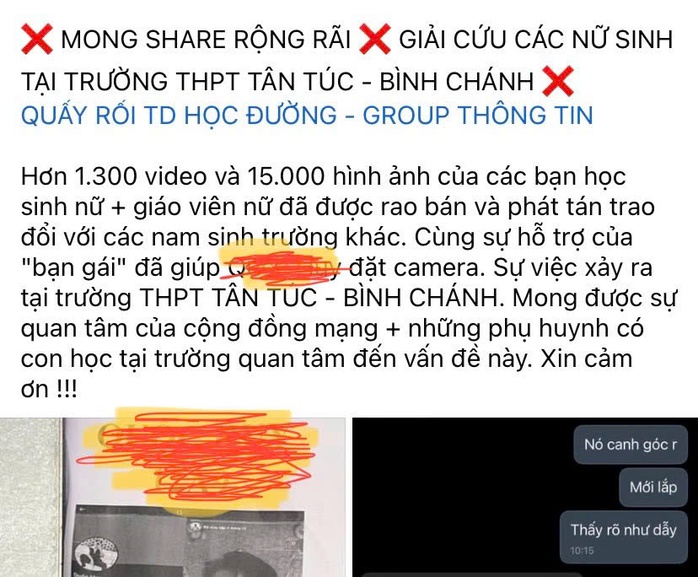 Tình huống pháp lý vụ nam sinh đặt camera quay lén nhà vệ sinh nữ- Ảnh 1. Tình huống pháp lý vụ nam sinh đặt camera quay lén nhà vệ sinh nữ- Ảnh 1.
