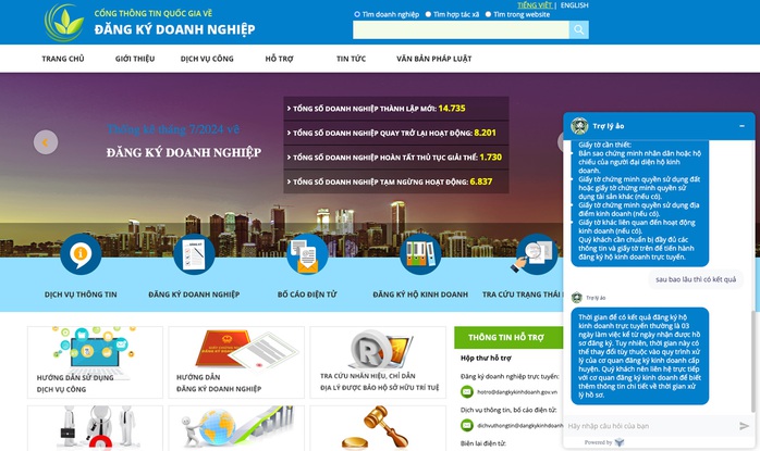 Cục Quản lý Đăng ký Kinh doanh là một trong những đơn vị tiên phong ứng dụng công nghệ Gen AI do VinBigdata phát triển Cục Quản lý Đăng ký Kinh doanh là một trong những đơn vị tiên phong ứng dụng công nghệ Gen AI do VinBigdata phát triển