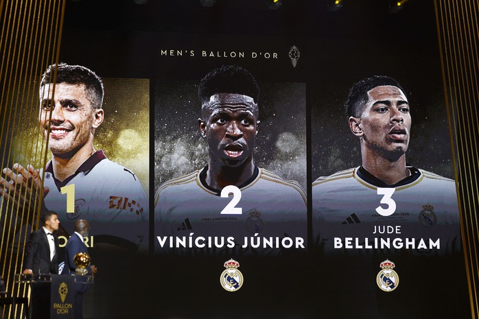 Rodri đoạt Quả bóng vàng, Real Madrid tẩy chay không nhận các giải thưởng - Ảnh 2. Rodri đoạt Quả bóng vàng, Real Madrid tẩy chay không nhận các giải thưởng - Ảnh 2.