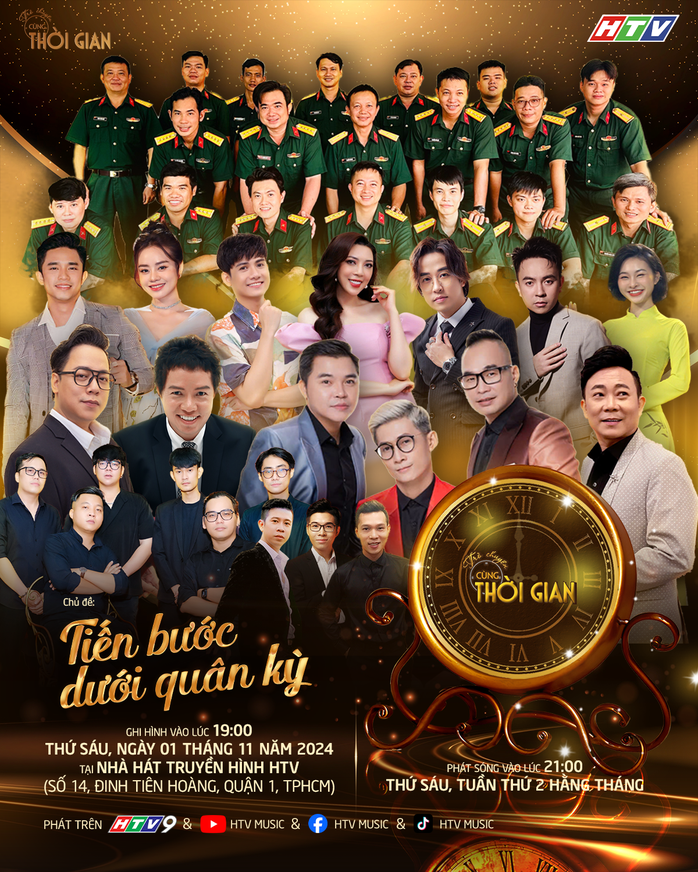 Anh Bằng, Huỳnh Lợi, Triệu Lộc hội ngộ "Tiến bước dưới quân kỳ"- Ảnh 1. Anh Bằng, Huỳnh Lợi, Triệu Lộc hội ngộ "Tiến bước dưới quân kỳ"- Ảnh 1.